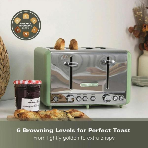 Hamilton Beach Harmony 4 Slice Toaster - Matcha
