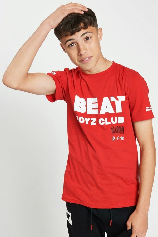 Beat Boyz Club Barcode T-Shirt - Red