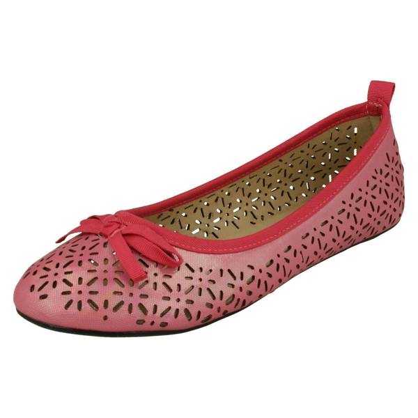 Spot On Girls Spot On Flat Ballerina Style Shoes