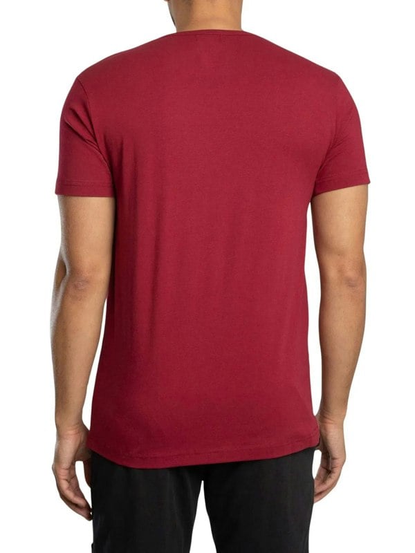 Lyle & Scott Charlie T-Shirt & Shorts Lounge Set, Burgundy/Black