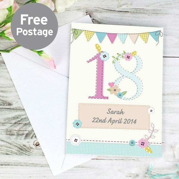Personalised Memento Company Personalised Birthday Craft Card