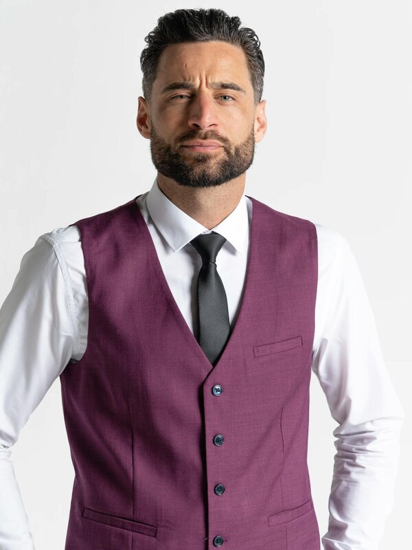 V2 Classic Henry - Purple Three Piece Suit