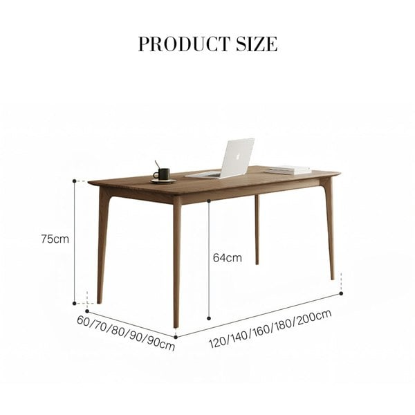 Mei Office Desk, Solid Wood, Ash Wood-Weilai Concept-Weilai Concept