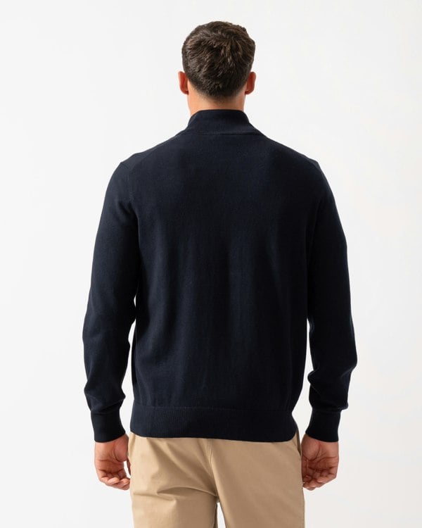 BOSS Orange Kanozip Mens Full Zip Jumper - Dark Blue 404