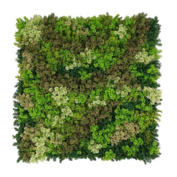 Artificial Moss Living Wall Panel 1m x 1m – Dark Green Hedge Mat