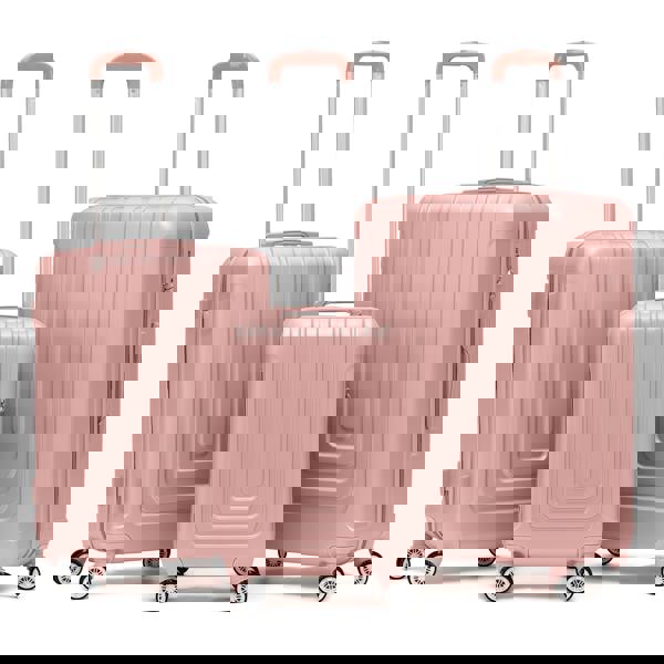 Flight Knight Set of 3 Hard Shell Suitcases Carry On Cabin & Check in Hold Luggage