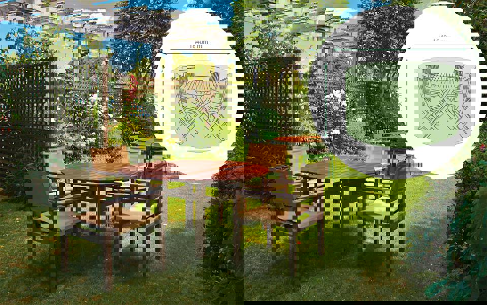 St Helens Home and Garden Water Resistant Medium Round Patio Set Cover