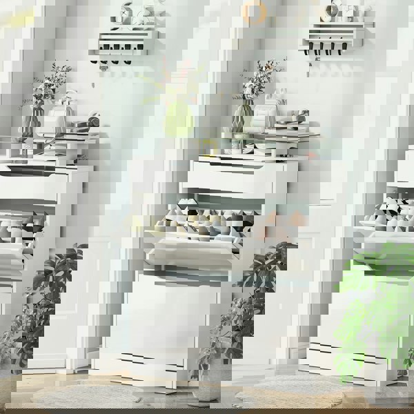 Flip-down Shoe Cabinet