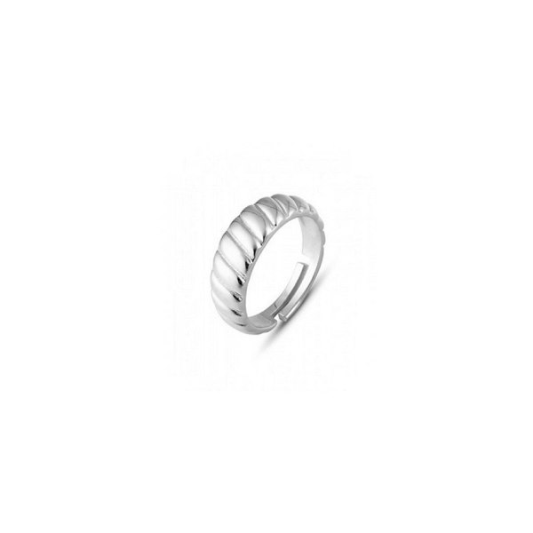 Spero London Croissant Ring In Sterling Silver Gold Vermeil