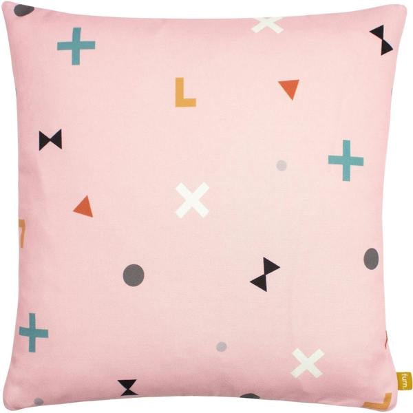 Furn Bitsa Recycled Cushion Cover - Blush Pink/Grey - 