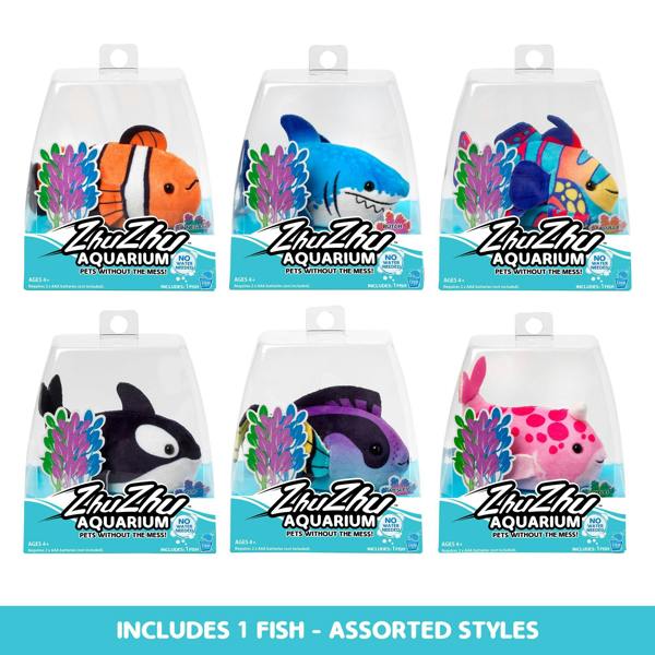 Zhu Zhu Aquarium Zhu Zhu Pets - Zhu Zhu Aquarium Interactive, Collectible Toy Fish - Wesley
