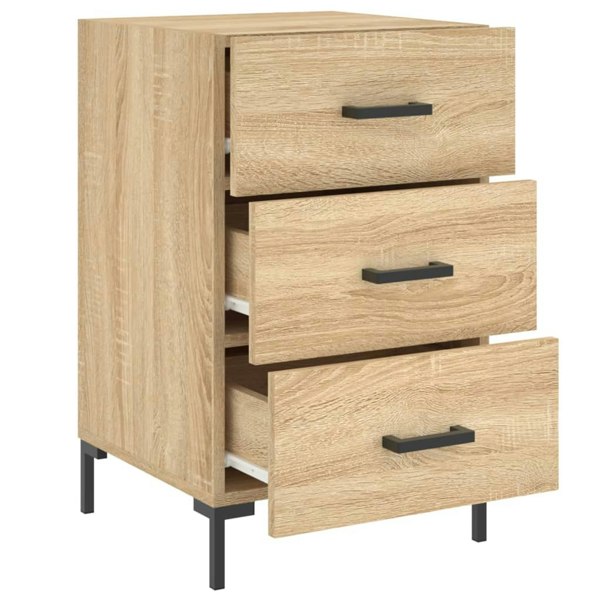 Berkfield Bedside Cabinet Sonoma Oak 40x40x66 cm Engineered Wood