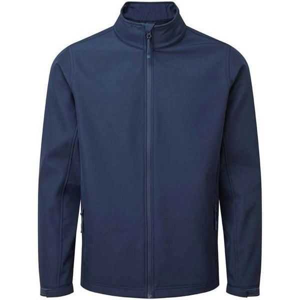 Premier Mens Recycled Wind Resistant Soft Shell Jacket - Navy