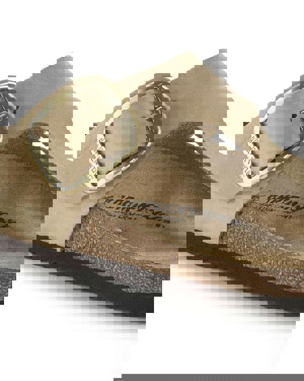 Birkenstock Gizeh Big Buckle Nubuck Leather Womens Sandals - Sandcastle - CHO - Designer Womens Sandals