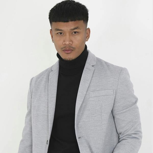 Brave Soul Grey Single Breasted Blazer - Grey Image 1