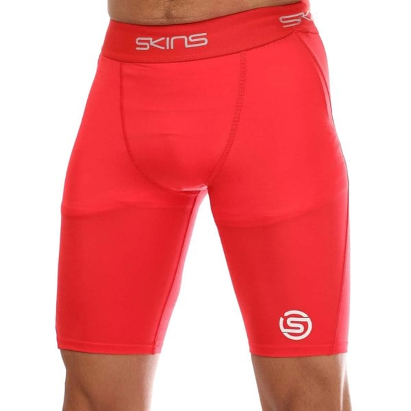 Skins Mens Series-1 Half Length Tights - Red