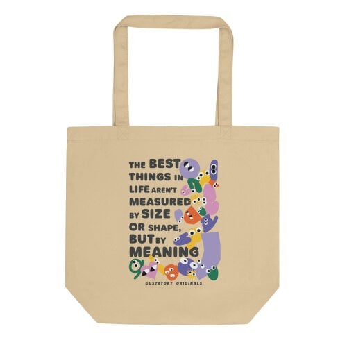 Anchor & Crew GUSTATORY Originals Shapes & Sizes Recycled Cotton Tote Bag