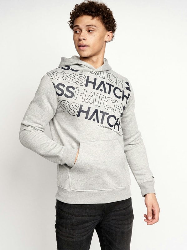 Crosshatch Shardo Hoodie 2pk Navy/Grey Marl