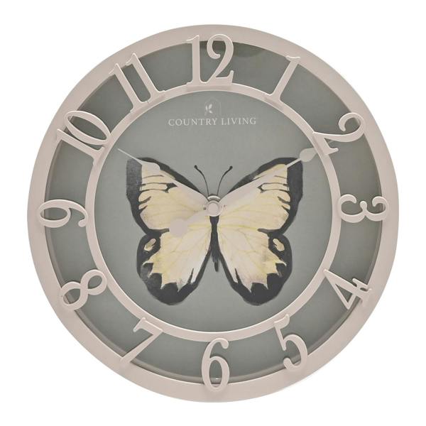 Country Living Outdoor Clock - Butterfly
