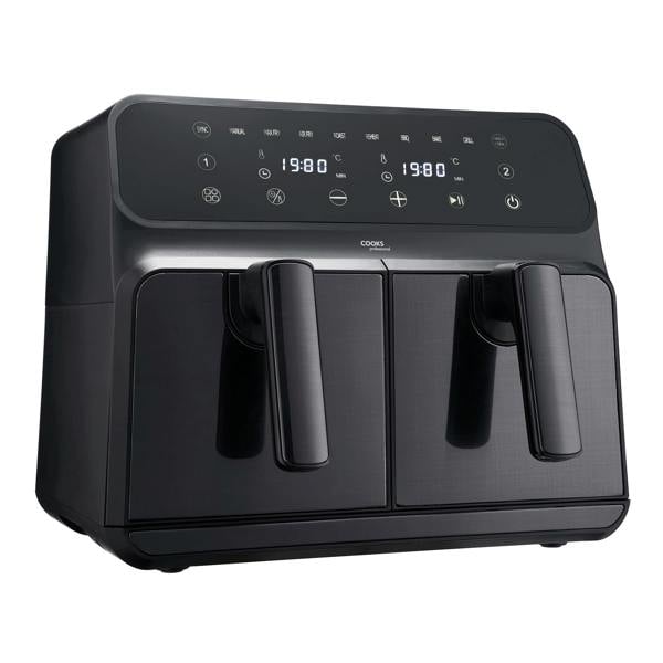 Cooks Professional 8L Digital Dual Air Fryer | Black