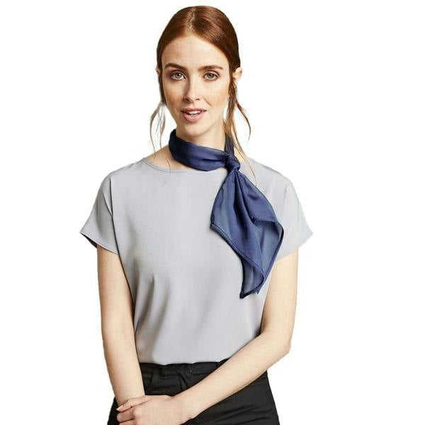Premier Ladies/Womens Work Chiffon Formal Scarf - Marine Blue