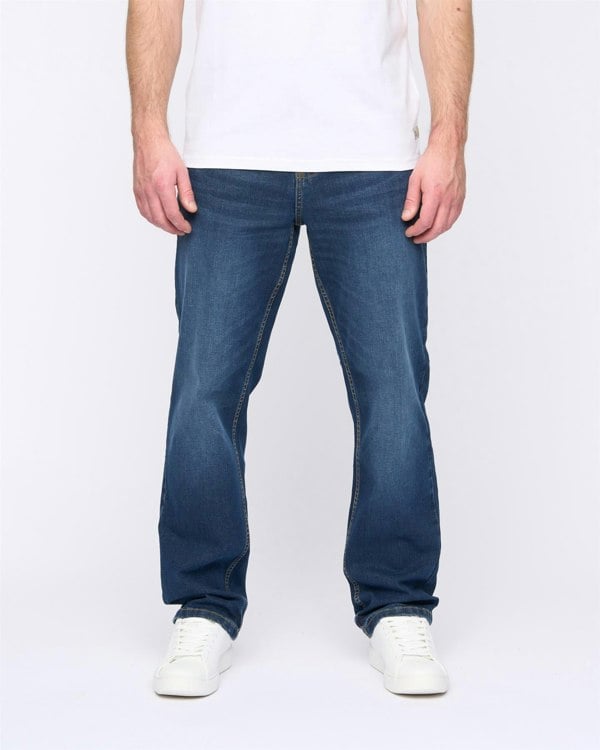 Duck and Cover Rushawn Relaxed Fit Jeans Mid Wash