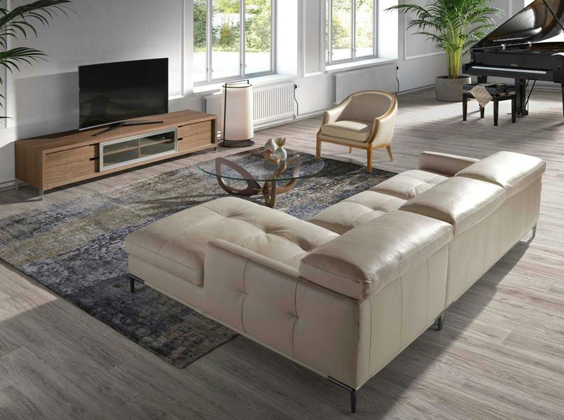 Angel Cerdá TV stand walnut and chromed steel 3044