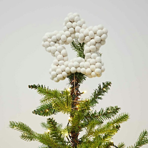 Paper High Felt Natural Star Tree Topper