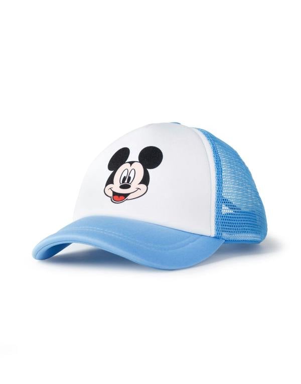 Disney Boys Blue Mickey Mouse Bucket Hat & Cap Set (One Size)