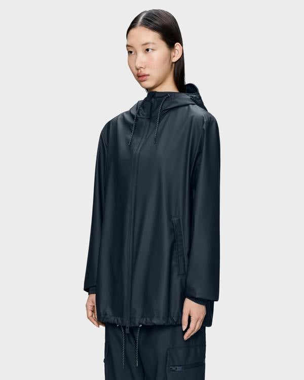 Rains Storm Breaker Unisex Jacket - 47 Navy | CHO | Designer Unisex Rain Coats