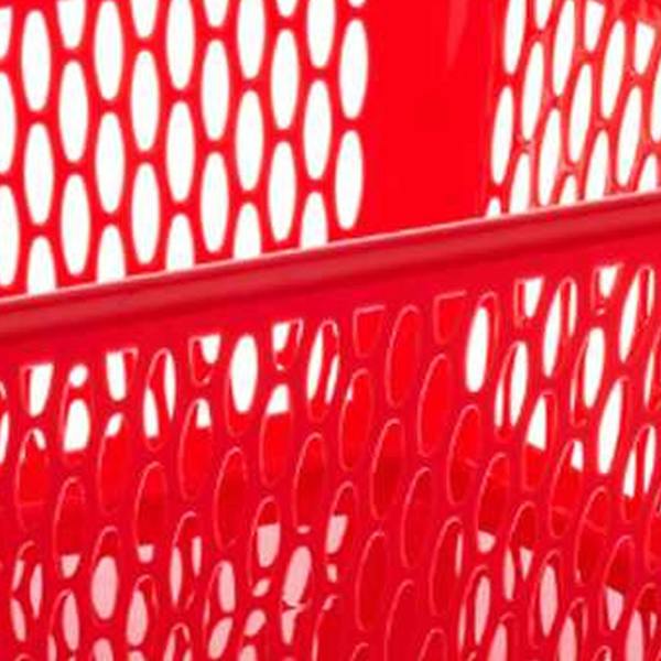 Leecroft 37cm Handy Basket Red 37 x 26 x 16cm - One Colour - 