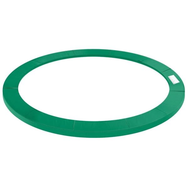 Green circular trampoline safety replacement pad, thick foam spring cover