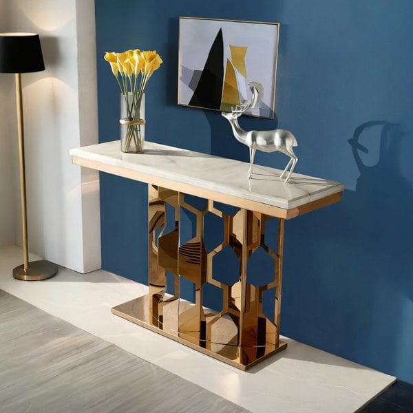 Piet Console Table - narrow console table