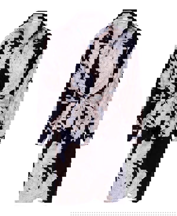 Navy shirt Dress Floral