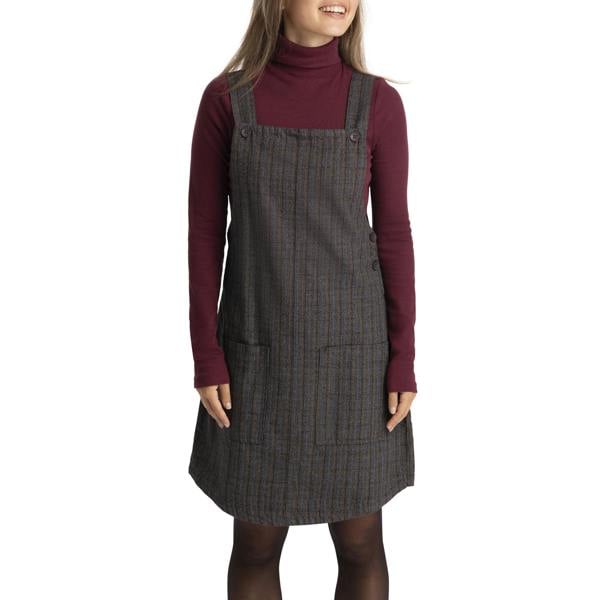 Trespass Women's Twirl Casual Dress - Dark Grey/Check