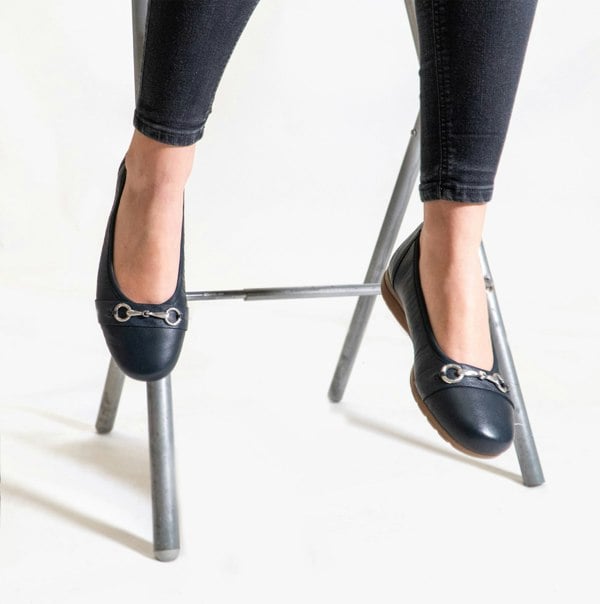 Rieker L9360-14 Womens Shoes - Blue
