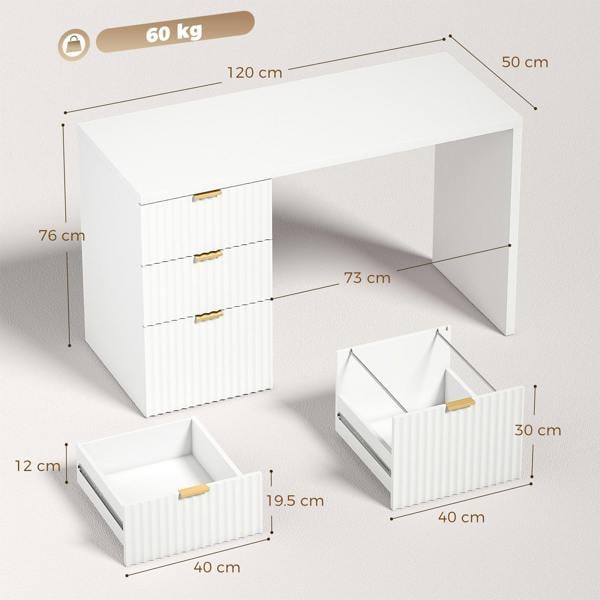 Desk with Shelves
