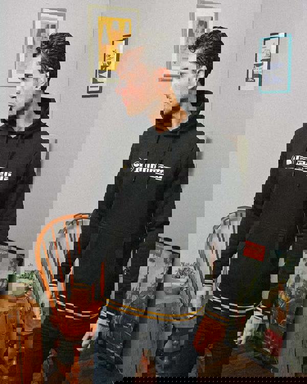 Lambretta Mens Logo Target Classic  Pull Over Hooded Sweat Hoodie