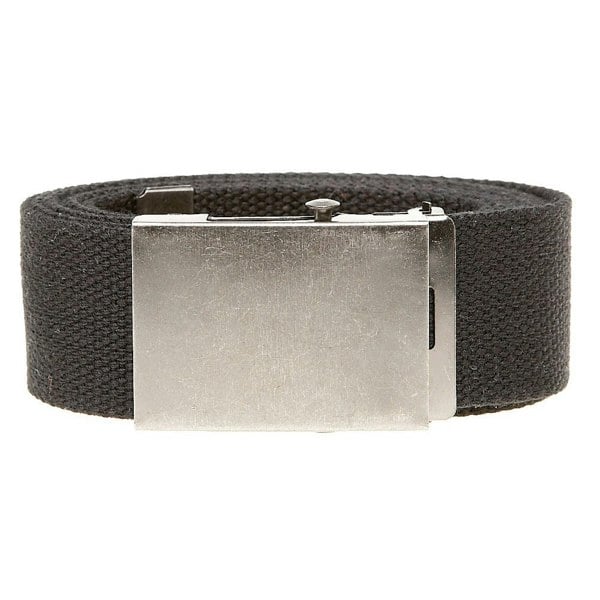 Duke Mens D555 Edward Plain Webbing Belt - Black