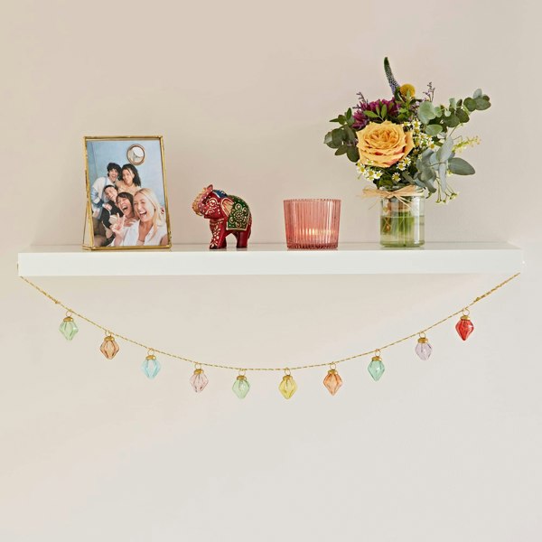 Paper High Mirai Pendent Coloured Recycled Glass Bauble Garland