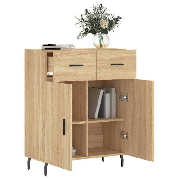 Berkfield Sideboard Sonoma Oak 69.5x34x90 cm Engineered Wood