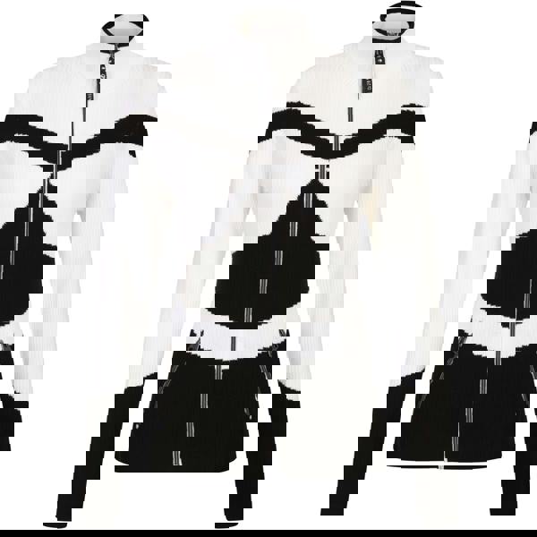 Dare 2B Womens/Ladies Rocker Zip Sweater Top - Black/White