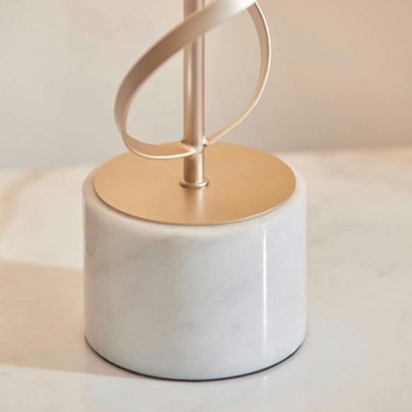 Briar Gold And White Marble Table Lamp