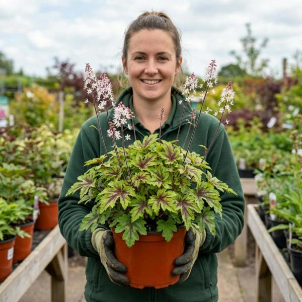 Tiarella Angel Wings - 2L Pot The Rose Press Garden