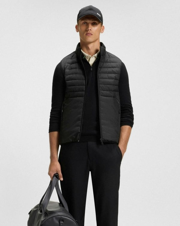 BOSS Green Urbanex Mens Gilet - Black 001