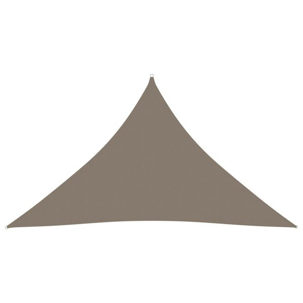Berkfield Sunshade Sail Oxford Fabric Triangular 3.5x3.5x4.9 m Taupe