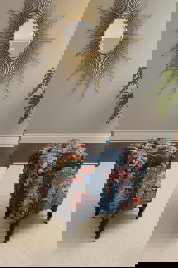 ISTOOLS Damask Multicolour Storage Ottoman Bench with Hidden Storage & Stylish Seating