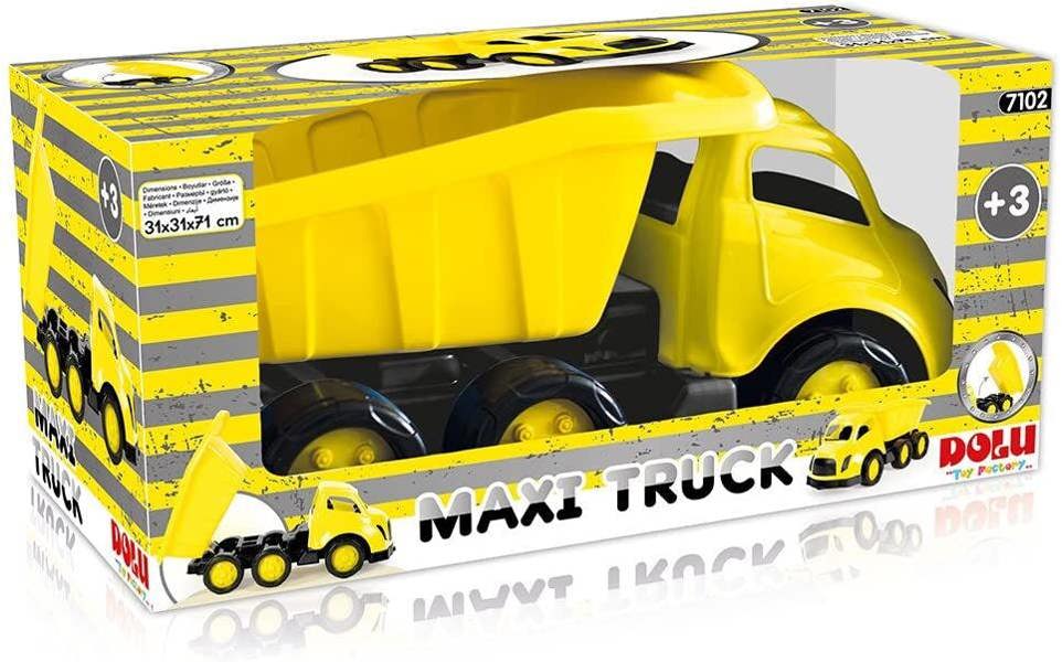 Dolu Maxi Dumper Sandpit Toy Truck for Kids In Window Box