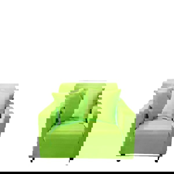 Anyseat 1 Seater Sofa Cover Plain Apple Green Style and Protection For Living Room Sofa Chair Elastic Stretchable Slipcover