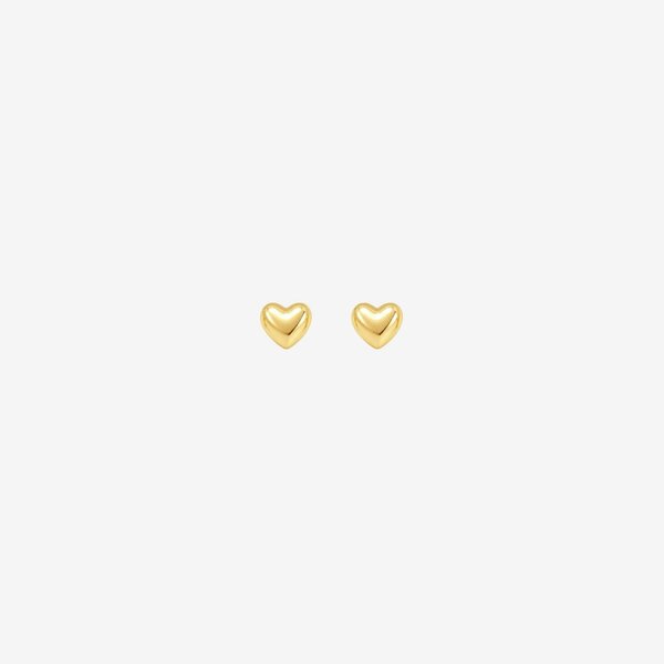 Uchi & Soto Kokoro Mini Heart Gold Stud Earrings